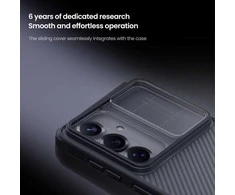 Nillkin CamShield PRO Hard dėklas telefonui Samsung Galaxy S26 Transparent Juodas