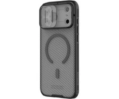 Nillkin CamShield PRO Magnetic Hard dėklas skirtas Apple iPhone 17 Pro Max skaidrus juodos spalvos