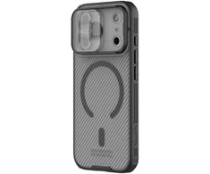 Nillkin CamShield PRO Magnetic Hard dėklas skirtas Apple iPhone 17 Pro skaidrus juodos spalvos