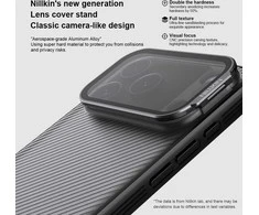 Nillkin CamShield Prop dėklas skirtas Apple iPhone 17 Pro 17 Pro Max skaidrus juodos spalvos