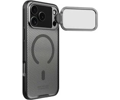 Nillkin CamShield Prop Magnetic dėklas skirtas Apple iPhone 17 Pro Max skaidrus juodos spalvos