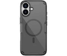 Nillkin Nature TPU Pro Magnetic dėklas suderinamas su MagSafe skirtas Apple iPhone 17 Pro – Translucent juodos spalvos