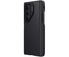 Dėklas „Nillkin“ sintetinio pluošto PRO magnetinio rašiklio lizdo galinis dangtelis, skirtas „Samsung Galaxy Z Fold 7“, juodas