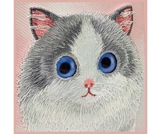 Nimmy Apple iPhone 15 Pro 6.1" dėklas telefonui rožinės spalvos Big Eyed Pet 2.0 Cat
