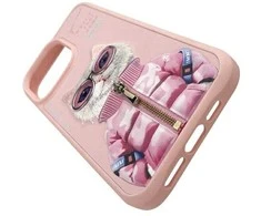 Nimmy dėklas Apple iPhone 15 Pro 6.1" rožinės spalvos Cool&amp;Cute 2.0 Cat