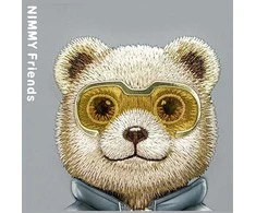 Nimmy Apple iPhone 15 Pro Max 6.7" dėklas telefonui pilkos spalvos Cool&amp;Cute 2.0 Bear