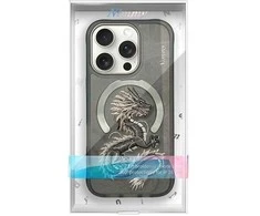 Nimmy Dragon MagSafe dėklas skirtas Apple iPhone 16 Pro pilkos spalvos