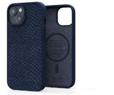 Njord Salmon Leather MagSafe dėklas jūsų Apple iPhone 15 Pro Max, mėlynas