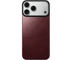 Nomad magnetinis odinis dėklas, bordo (Horween), Magsafe – iPhone 18 Pro Max/17 Pro Max