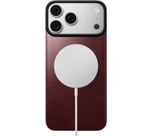 Nomad magnetinis odinis dėklas, bordo (Horween), Magsafe – iPhone 18 Pro Max/17 Pro Max