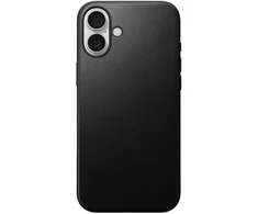 Dėklas Nomad Modern Leather case, juodas - iPhone 16 Plus