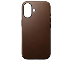 Nomad modernus odinis dėklas, rudas – iPhone 16