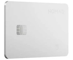Nomad Tracking Card Pro – „Find My“, baltos spalvos