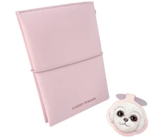 Notebook + pen Set 2-in-1 Nimmy New Big-Eye Cute Pets 2.0 Dog rožinės spalvos
