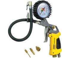 STANLEY GUN PRESSURE GAUGE + 3 NOZZLES + LED LAMP