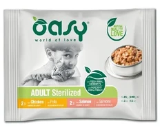 Maisto produktai - Oasy Chunks in Gravy šlapias kačių maistas 4x85g