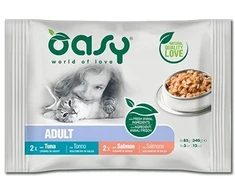 OASY Chunks in gravy Multipack žuvis selection – šlapias kačių maistas – 4x85g