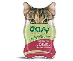 OASY Delicatesse Fine paté with Liver – šlapias kačių maistas – 85g