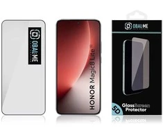 OBAL:ME 5D Apsauginis stiklas Screen Protector skirtas Honor Magic8 Lite Juodas