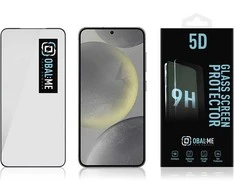 OBAL:ME 5D apsauginis stiklas telefonui Samsung Galaxy S24 Juodas