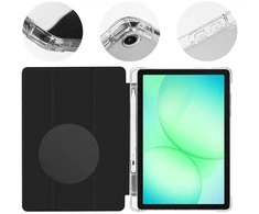 OBAL:ME MistyTab dėklas skirtas Samsung Galaxy Tab A11+ juodos spalvos