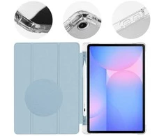 OBAL:ME MistyTab dėklas skirtas Samsung Galaxy Tab S10 Lite/S9/S9 FE/S10 FE Light Mėlyna