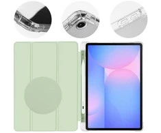 OBAL:ME MistyTab dėklas skirtas Samsung Galaxy Tab S10 Lite/S9/S9 FE/S10 FE Light Žalias