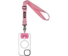 OBAL:ME NeckTag Ribbon virvelė skirta telefonui rožinės spalvos