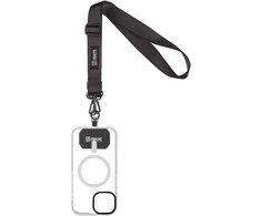 OBAL:ME NeckTag Ribbon virvelė skirta telefonui juodos spalvos