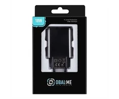 OBAL:ME Laidinis įkroviklis USB-A 18W juodos spalvos