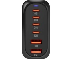 OBAL:ME Terminal GaN Desk Charger 4C2A 100W Juodas