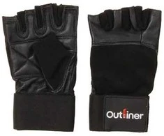 Odinės treniruočių pirštinės Outliner SG-1164, juoda, L