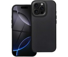 Dėklas Oem Case for iPhone 15 Carbon Elite Mag Cover compatible with MagSafe juodas