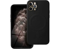 „Oem“ dėklas, skirtas „iPhone 11 PRO“ silikoniniam „Mag“ dėklui, suderinamas su „MagSafe“ (fotoaparato apsauga), juodas