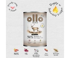 OLLO Plus Collagen Deer – drėgnas ėdalas šunims – 400g