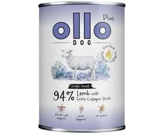 OLLO Plus Collagen ėriena – drėgnas ėdalas šunims – 400g