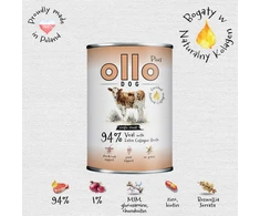 OLLO Plus Collagen Mono Veal – drėgnas ėdalas šunims – 800g