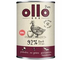 OLLO Pure antiena with apple – drėgnas ėdalas šunims – 850g