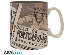ONE PIECE – Mug (460 ml) Ace Wanted – Puodelis