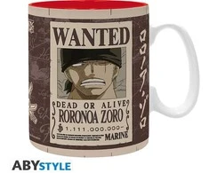 ONE PIECE – Mug (460 ml) Zoro Wanted – Puodelis