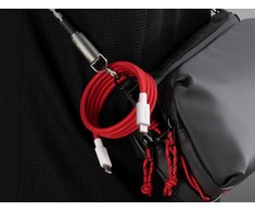 OnePlus SUPERVOOC USB-C/USB-C magnetinis kabelis 10A 1.2m raudonos spalvos