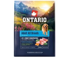 Ontario Adult All breeds Monoprotein kalakutiena &amp; Sweet potatoes 2,25kg