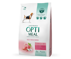 OPTIMEAL maistas vidutinių veislių šunims su kalakutiena, 4kg