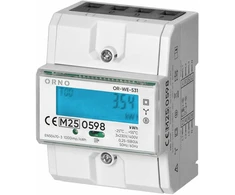 3 Fazowy Trifazis elektros skaitiklis, 80A, MID, 4,3 moduliai, DIN TH-35mm