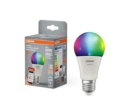Osram LEMPUTĖ LED WIFI A60 E27 9W 806LM RGBW