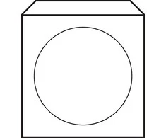 Ostatní Paper envelope for CD/DVD, with window, in foil, 100-pack (adhesive)