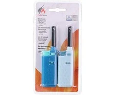 Other Brand BBQ - Gas lighter for barbecue / kitchen 14 cm 2 pcs. (mėlynas / mėlynas)