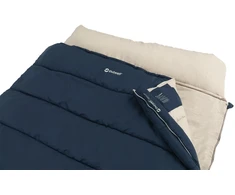 Outwell Contour Lux Deep Mėlyna | Sleeping Bag | 220 x 145 cm | -22 to 12 °C | Both Side Zipper