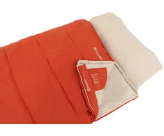 Outwell Contour Lux | Sleeping Bag | 220 x 85 cm | 2-way L-shape open-end with auto lock