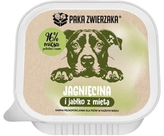 PAKA ZWIERZAKA ėriena and apple with mint Mono – drėgnas ėdalas šunims – 150g